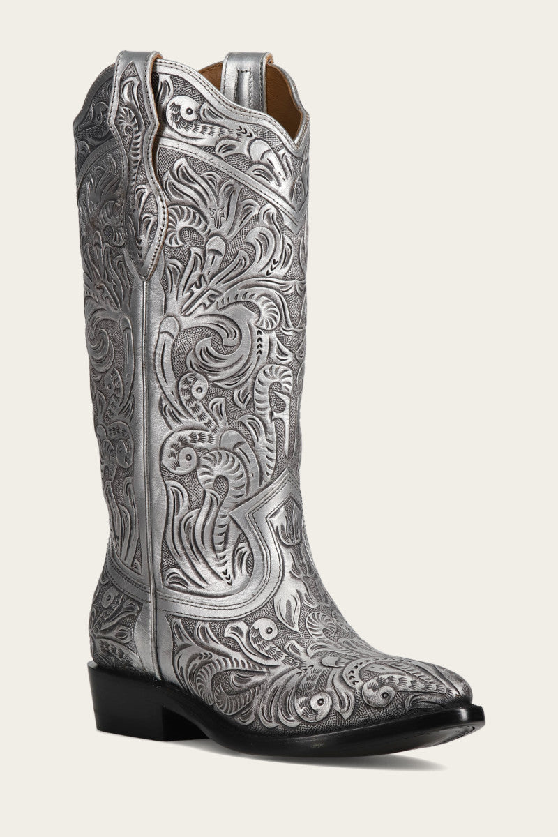 Frye white cowboy boots online