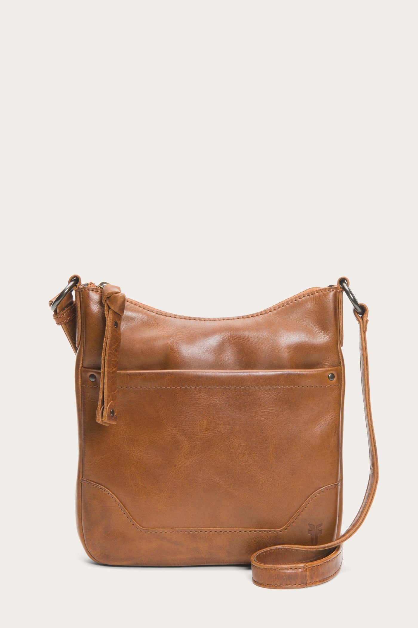 Frye Melissa Swing Italian Leather Crossbody Bag Womens Cognac