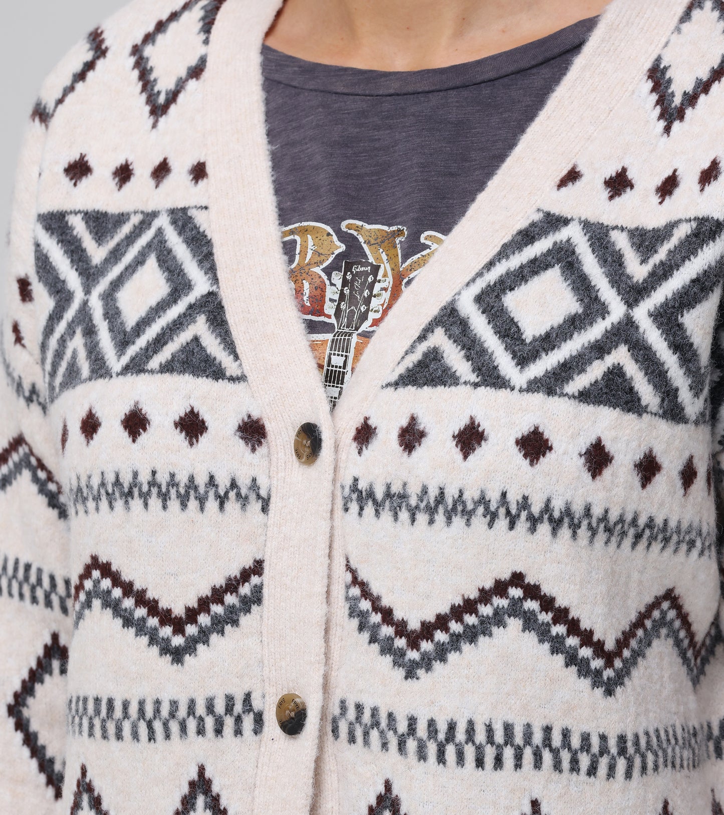 Fairisle Boyfriend Cardigan