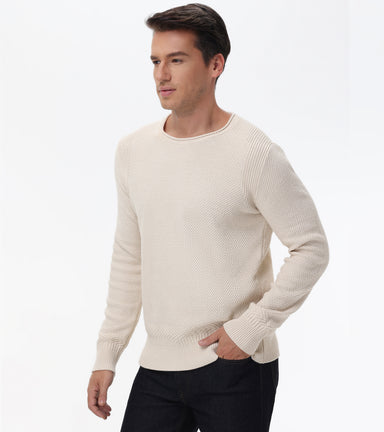 Textured Crewneck Pullover