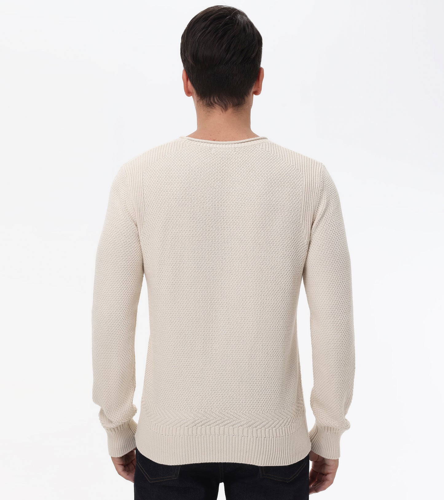 Textured Crewneck Pullover