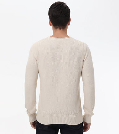 Textured Crewneck Pullover