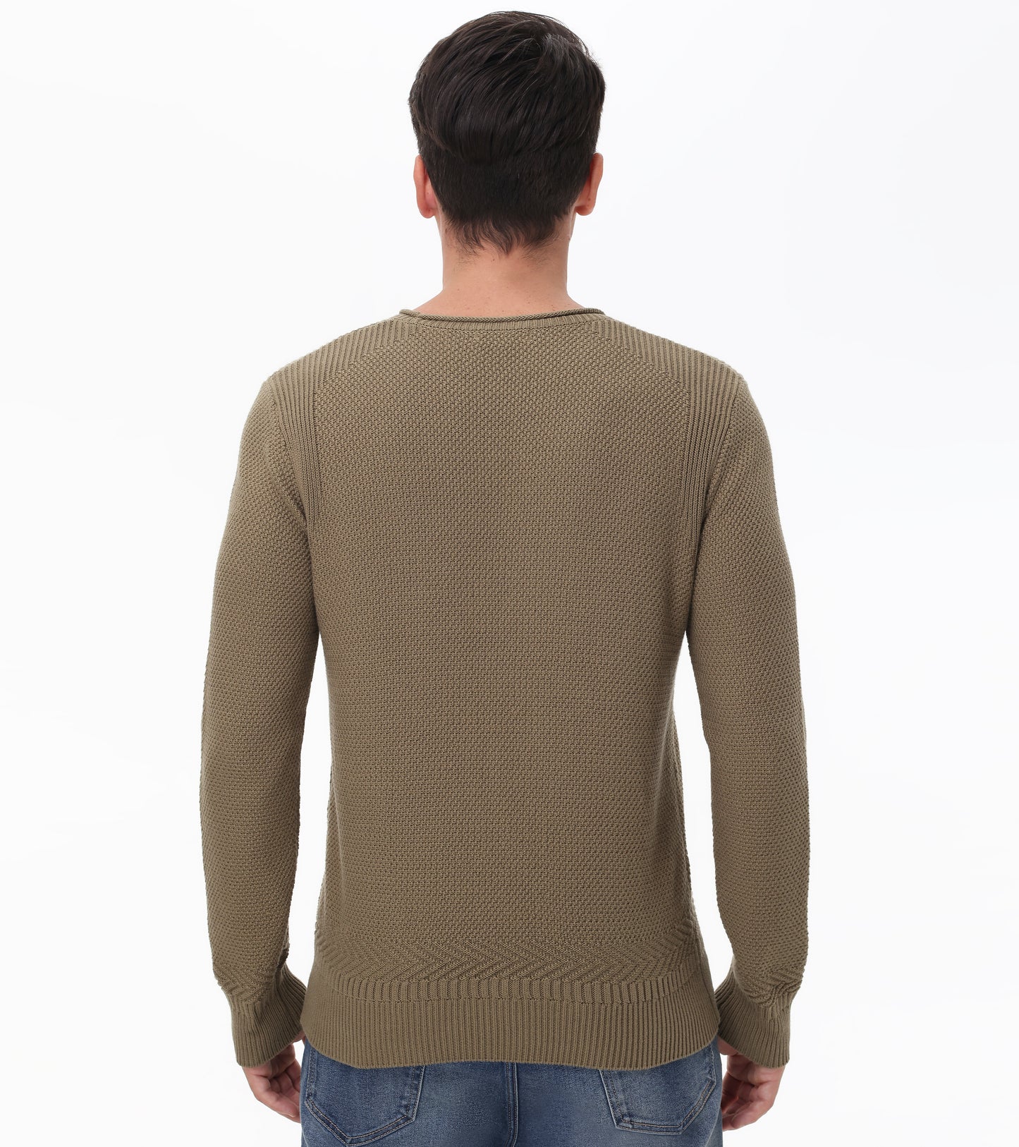 Textured Crewneck Pullover