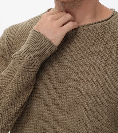 Textured Crewneck Pullover