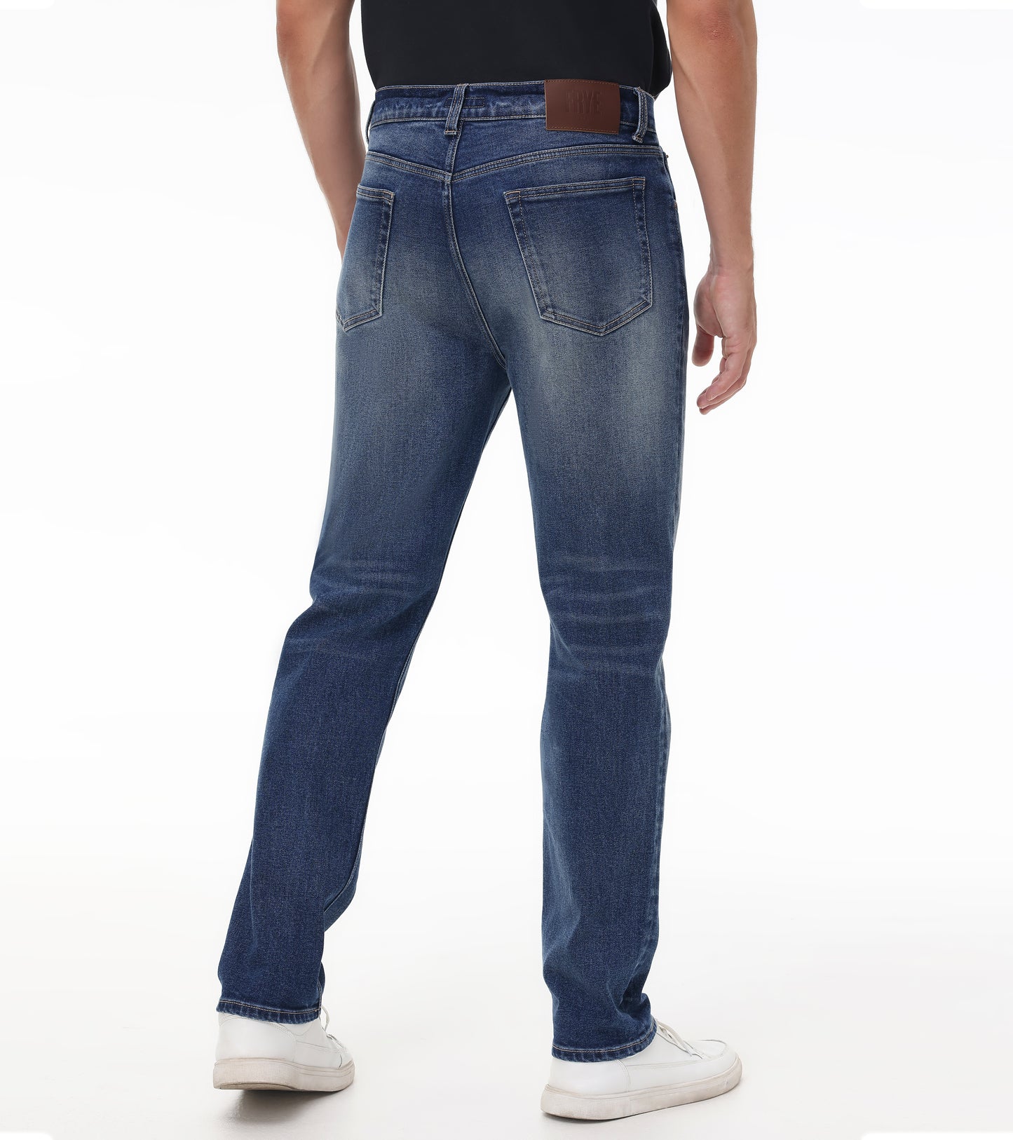 Straight Slim Jeans In Bowery Wash