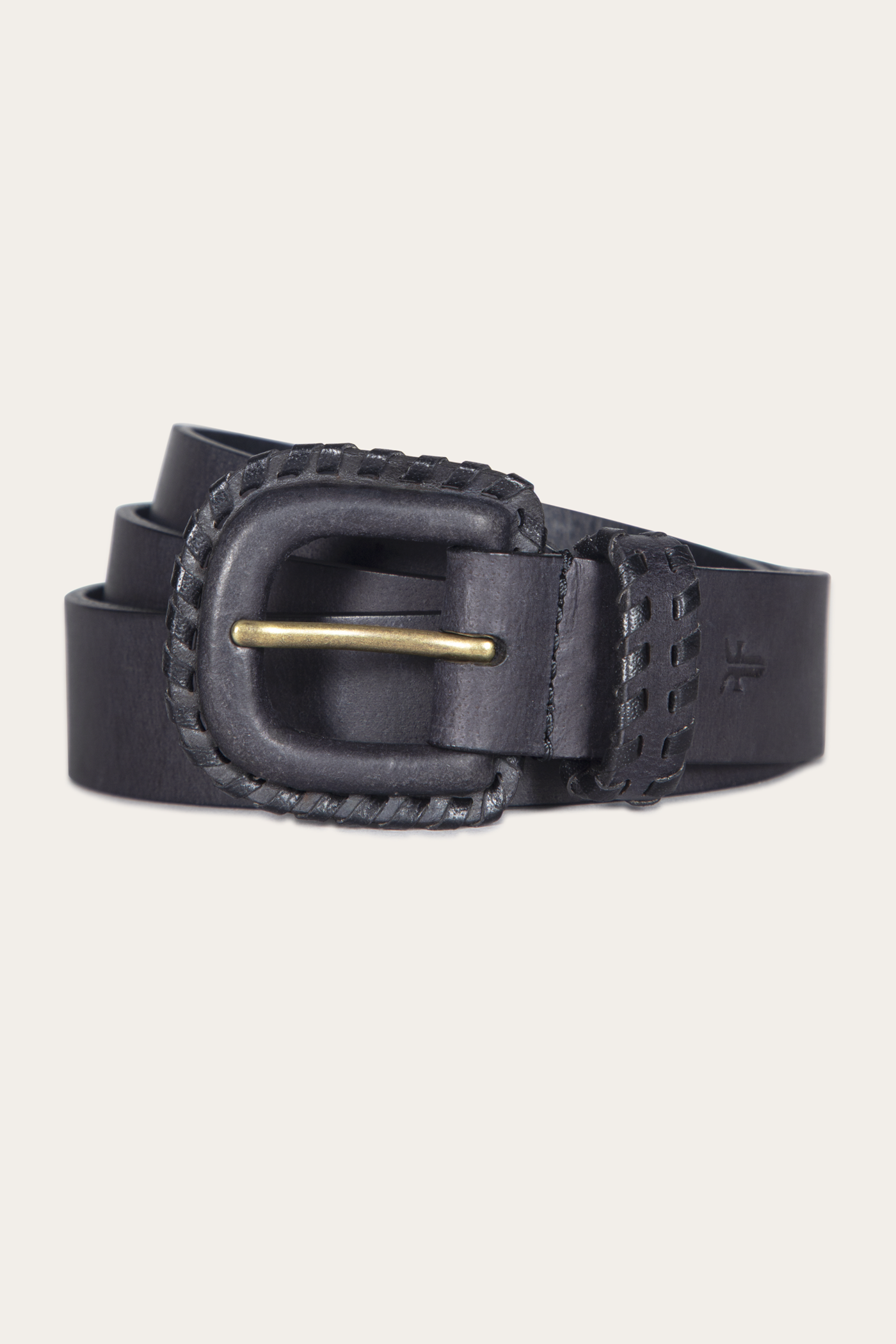 30mm Belt With Covered Buckle & Leather Lacing