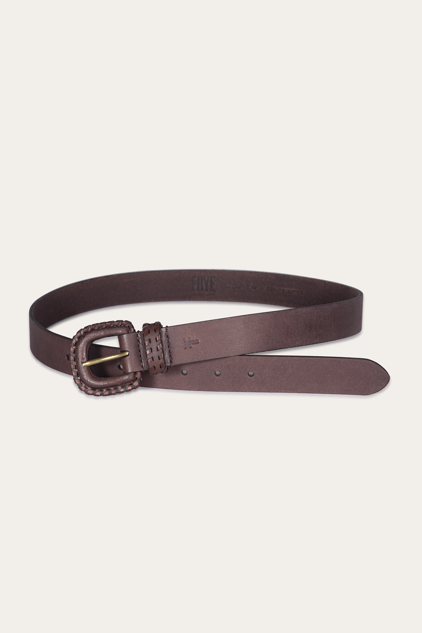 30mm Belt With Covered Buckle & Leather Lacing