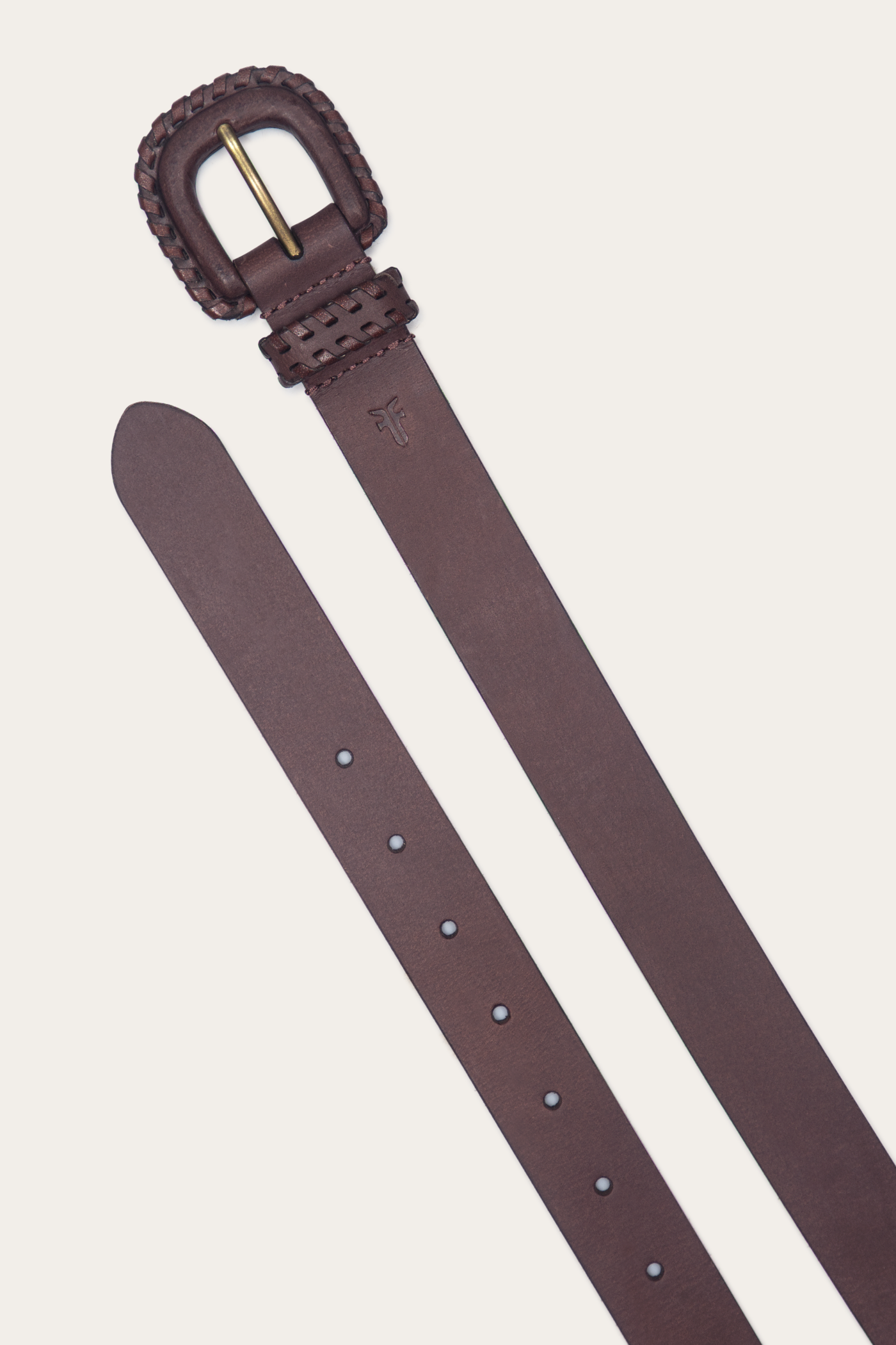 30mm Belt With Covered Buckle & Leather Lacing