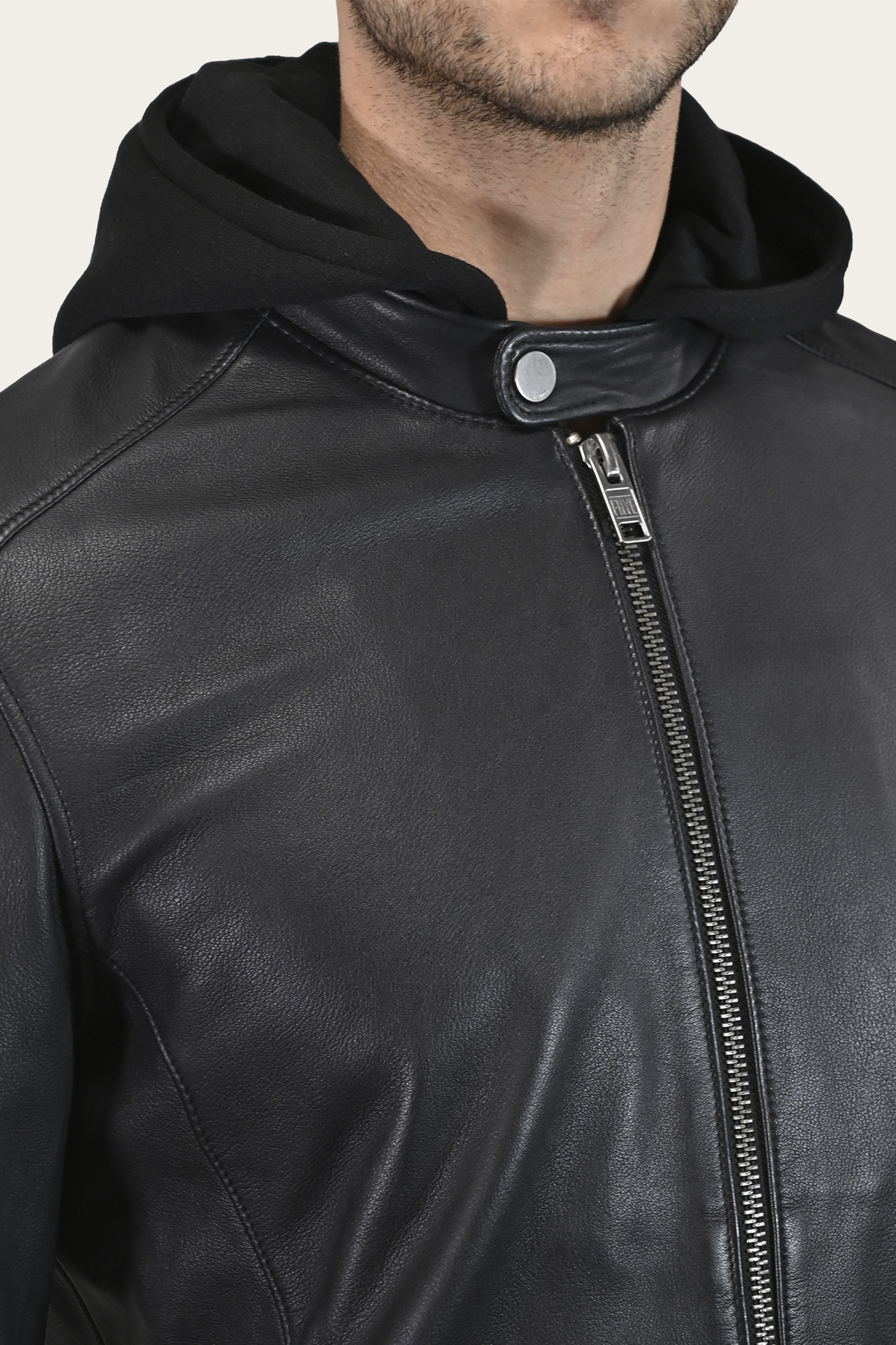 Modern Racer Jacket With Hood