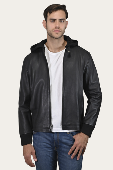 Modern Racer Jacket With Hood