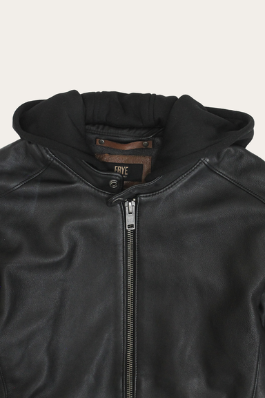 Modern Racer Jacket With Hood