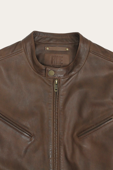 Contemporary Racer Leather Jacket