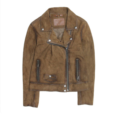 Frye Dark Taupe Biker Jacket