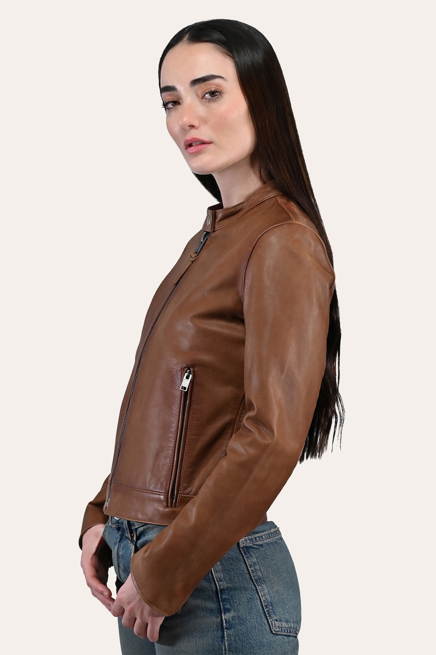 Frye Tobacco Cafe Racer Jacket