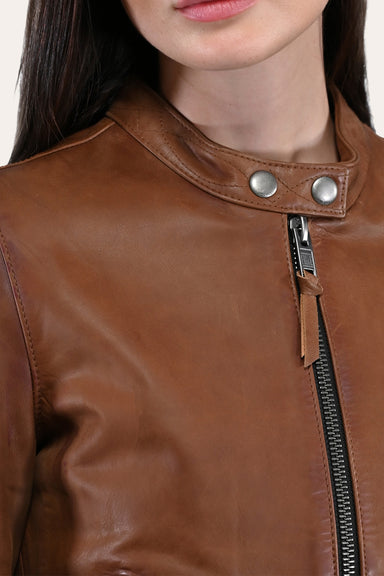 Frye Tobacco Cafe Racer Jacket