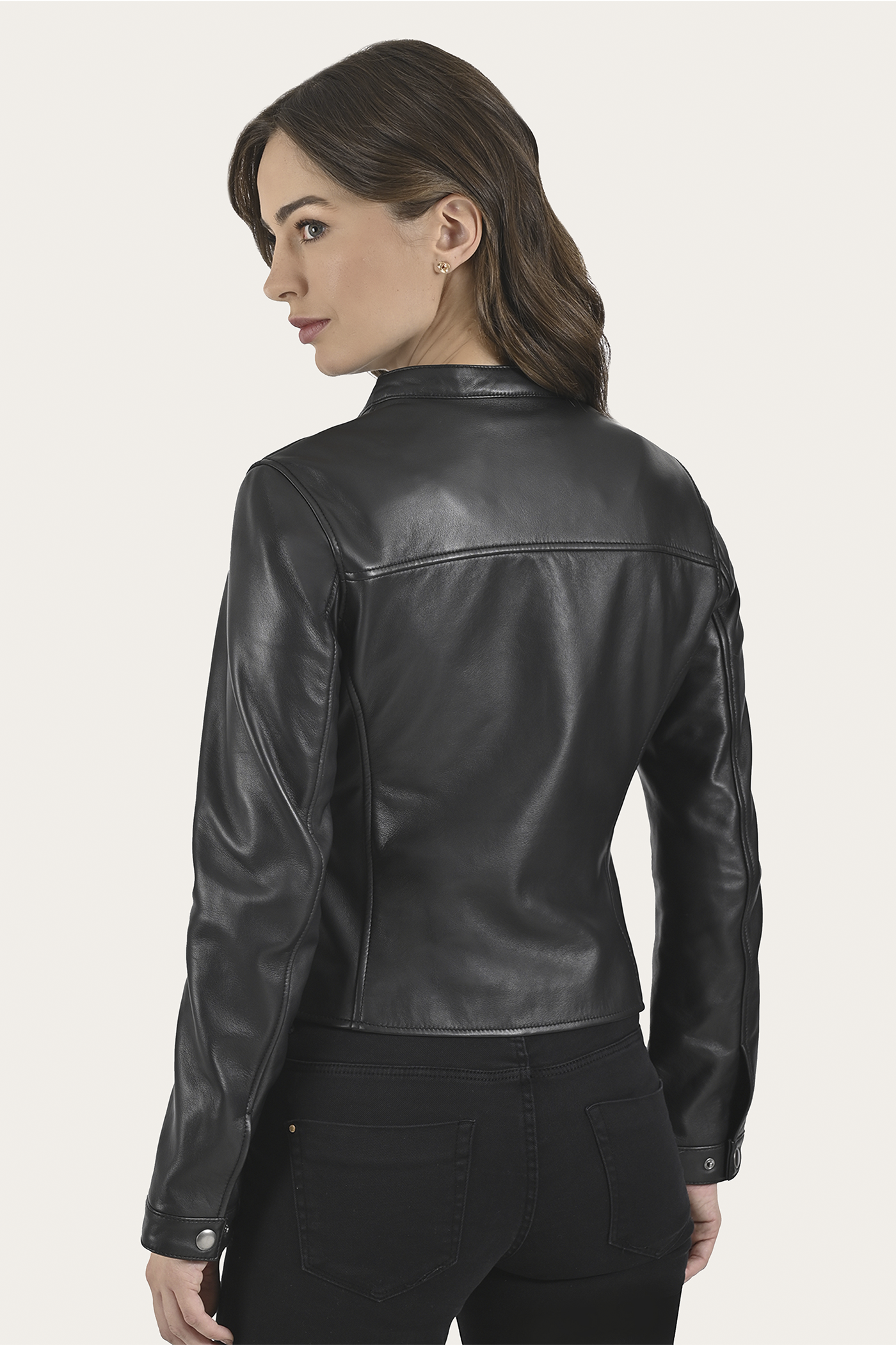 Modern Biker-racer Leather Jacket