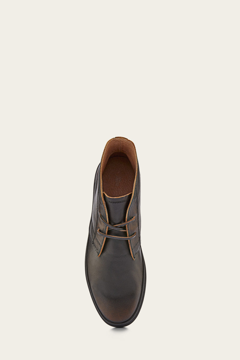 Astor Chukka - Black - Top Down