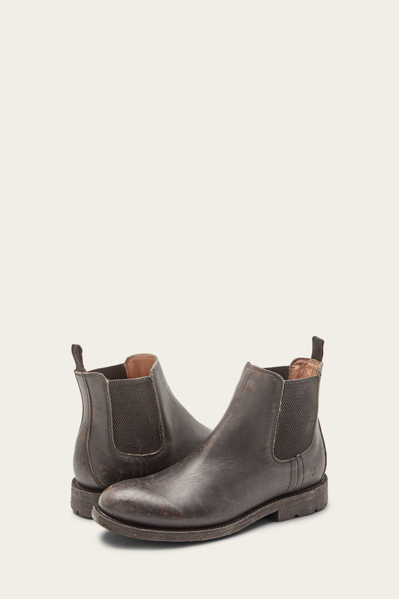 Frye Bowery Leather Chelsea Boot 8 Black