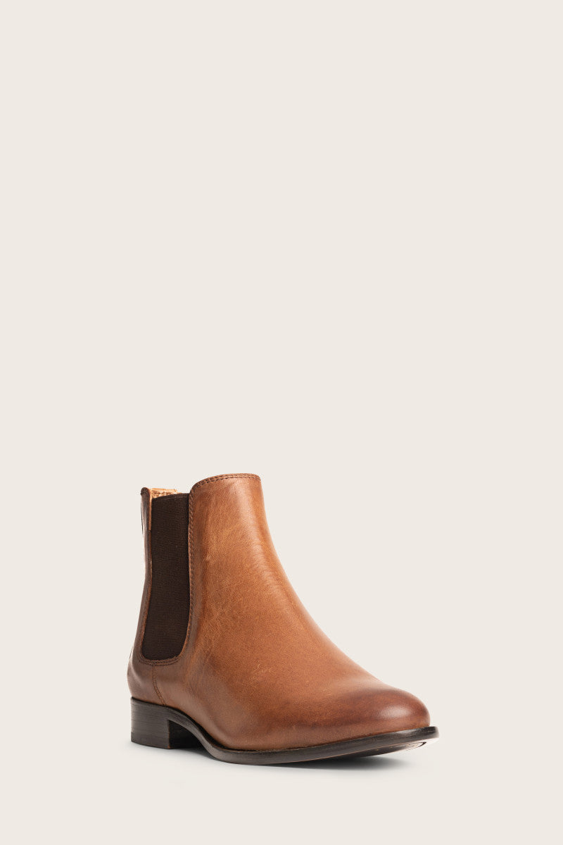 Frye Carly Chelsea Leather Booties