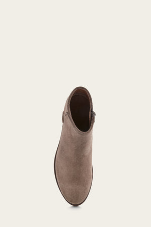 Carson Piping Bootie - Medium Grey - Top Down