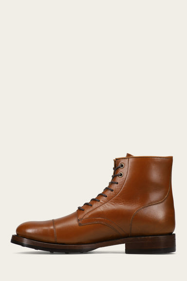 Dylan Cap Toe Lace Up - Saddle - Inside