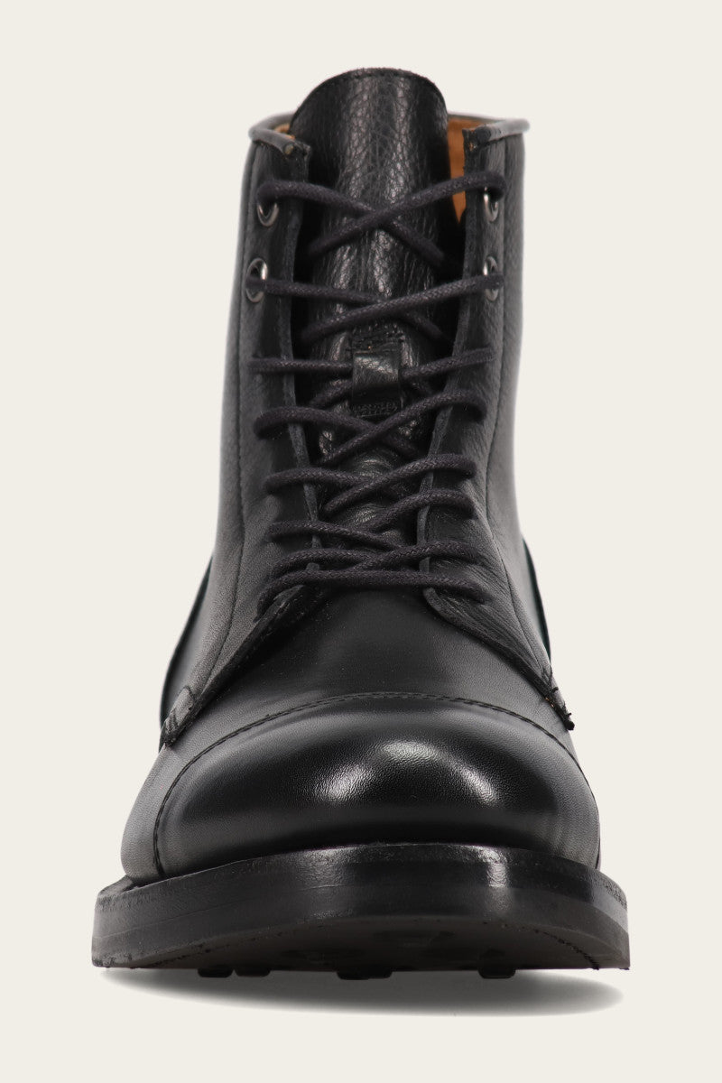 Dylan Cap Toe Lace Up - Black - Front