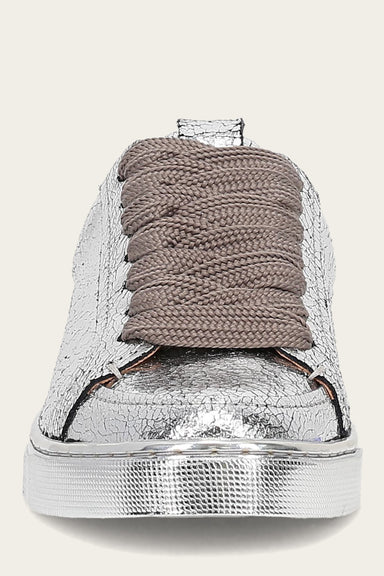 Ivy Court Low Lace Sneaker - Silver Mirror - Front