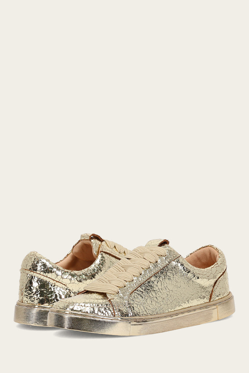 Ivy Court Low Lace Sneaker - Gold Mirror - Pair