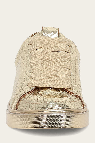 Ivy Court Low Lace Sneaker - Gold Mirror - Front