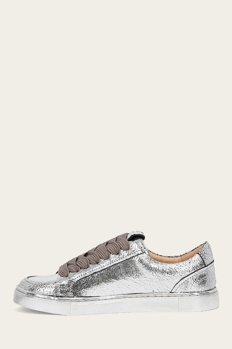 Ivy Court Low Lace Sneaker - Silver Mirror - Inside