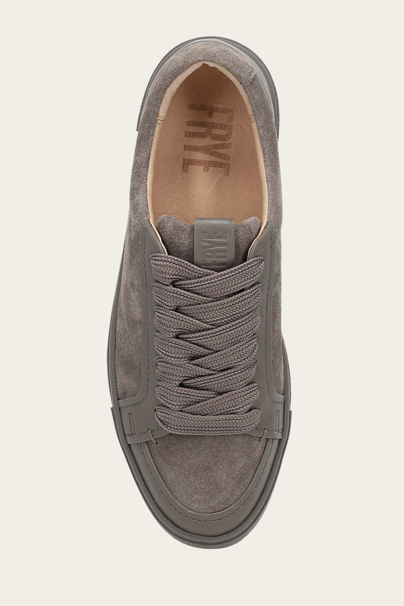 Ivy Court Low Lace Sneaker - Steel - Top Down