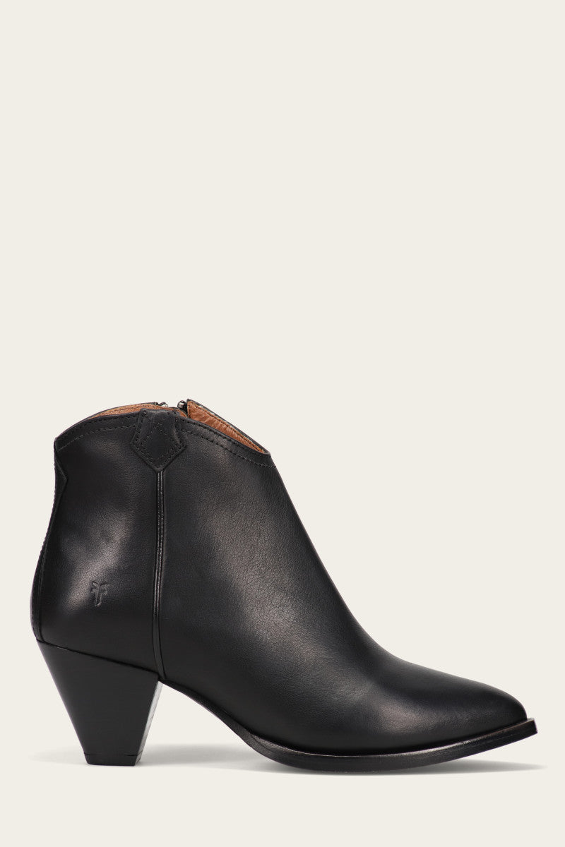 June Western Shootie - Black - Outside