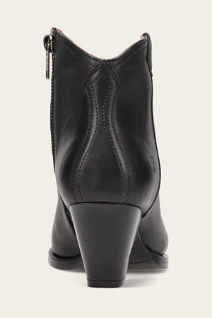 June Western Shootie - Black - Back