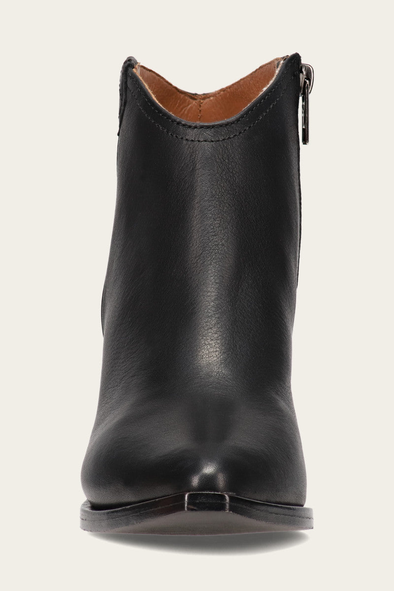 June Western Shootie - Black - Front