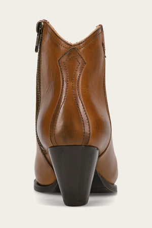 Frye June Leather Western Bootie