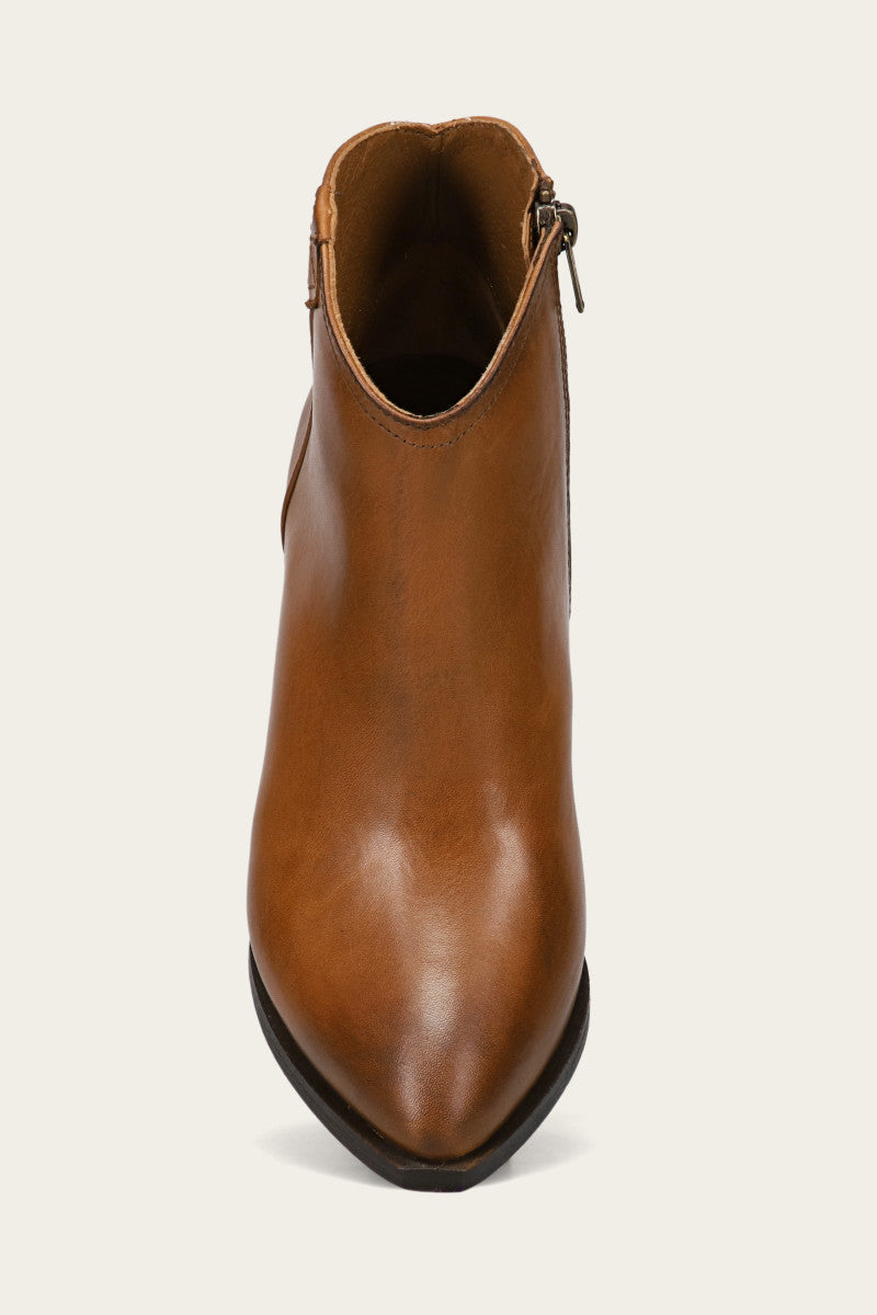 June Western Shootie - Caramel - Top Down