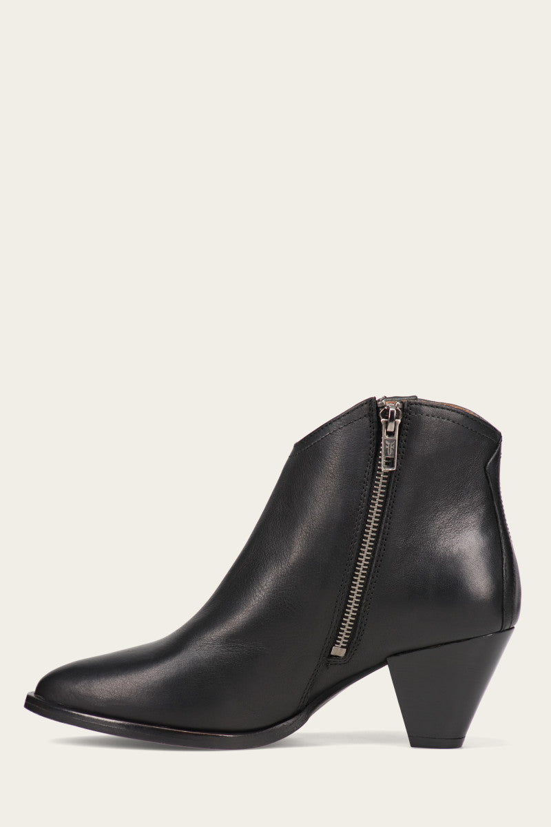 June Western Shootie - Black - Inside