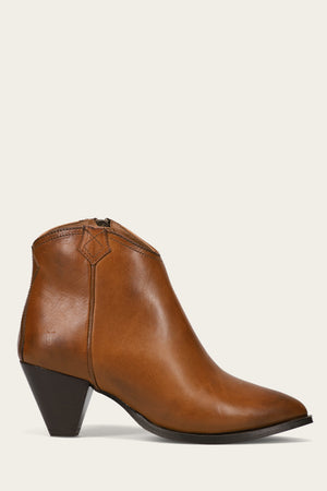 June Western Shootie - Caramel - Outside