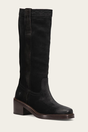 Kate Pull On - Black Suede - Hero