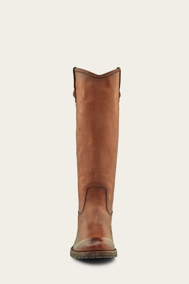 Melissa Button Lug Tall - Cognac - Front