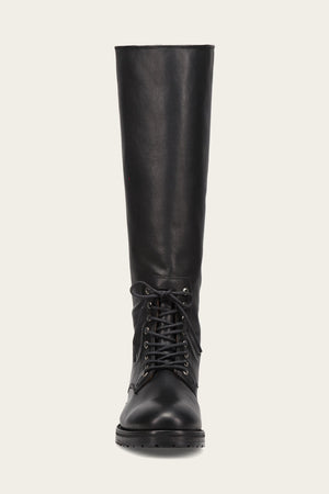 Melissa Lug Back Zip - Black - Front