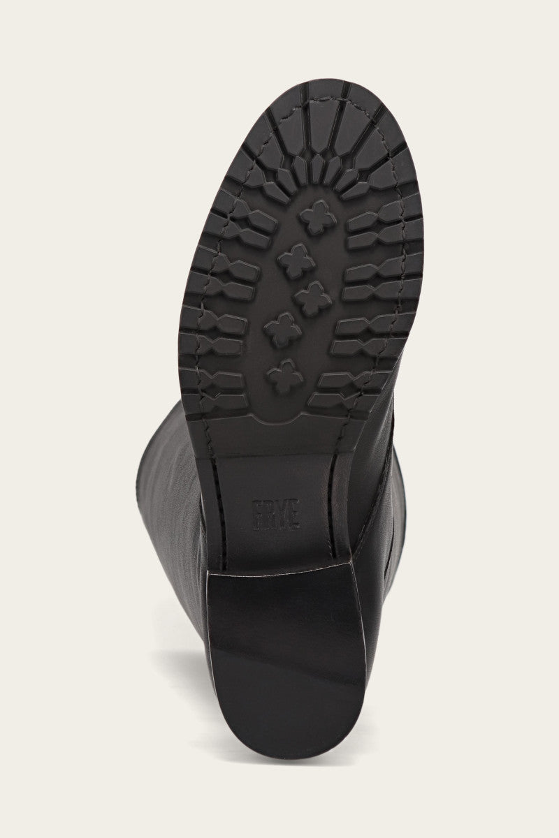 Melissa Lug Back Zip - Black - Sole