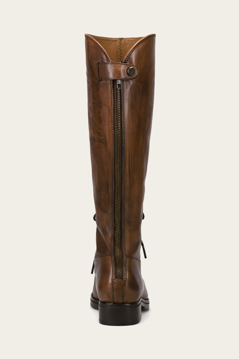 Melissa Lug Back Zip Boot Women s Leather Boots Frye