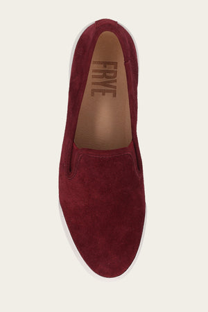 Mia Slip On - Wine - Top Down