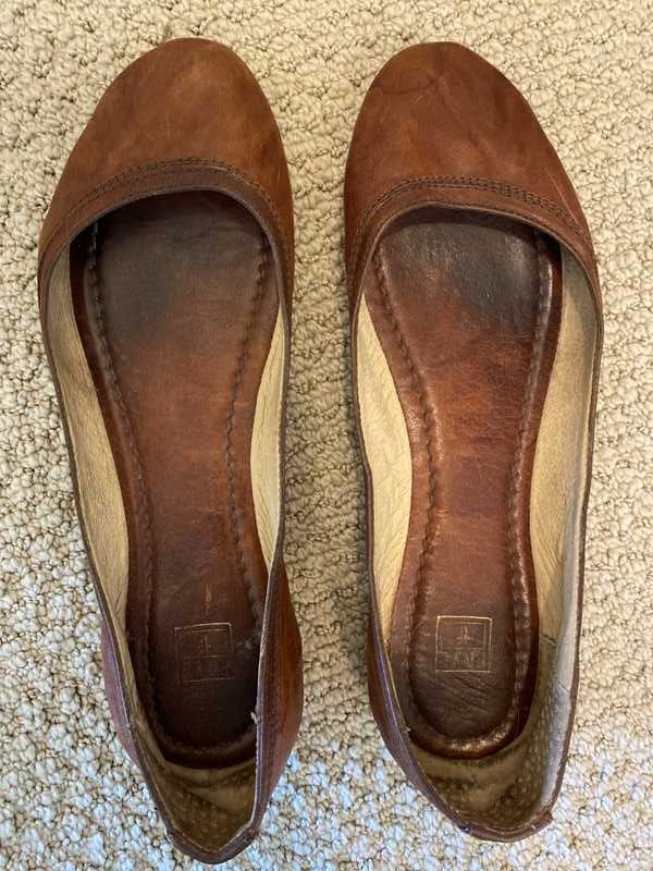 Frye carson hot sale ballet cognac