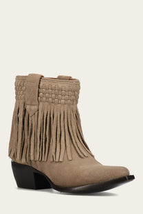 Sacha Short Fringe Bootie for Women | The Frye Company