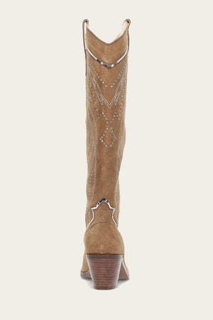 Sara Western Tall Stud - Almond - Back