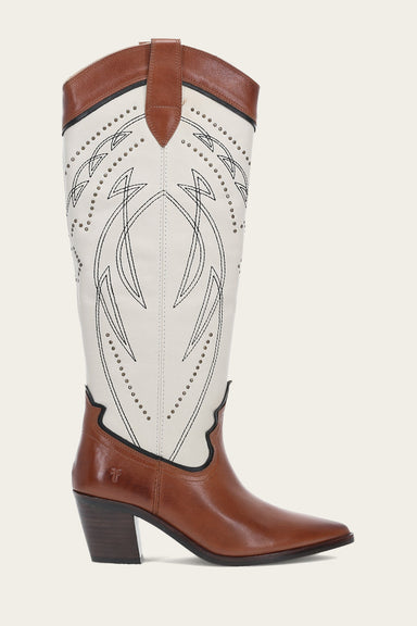 Sara Western Tall Stud - Cinnamon Ivory - Outside