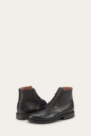 Seth Cap Toe Lace Up - Black - Pair