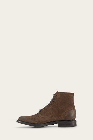 Seth Cap Toe Lace Up - Dark Brown - Inside